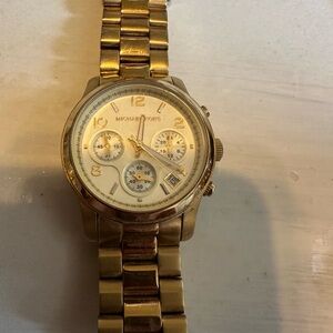 Michael Kors Gold-Tone Chronograph Watch